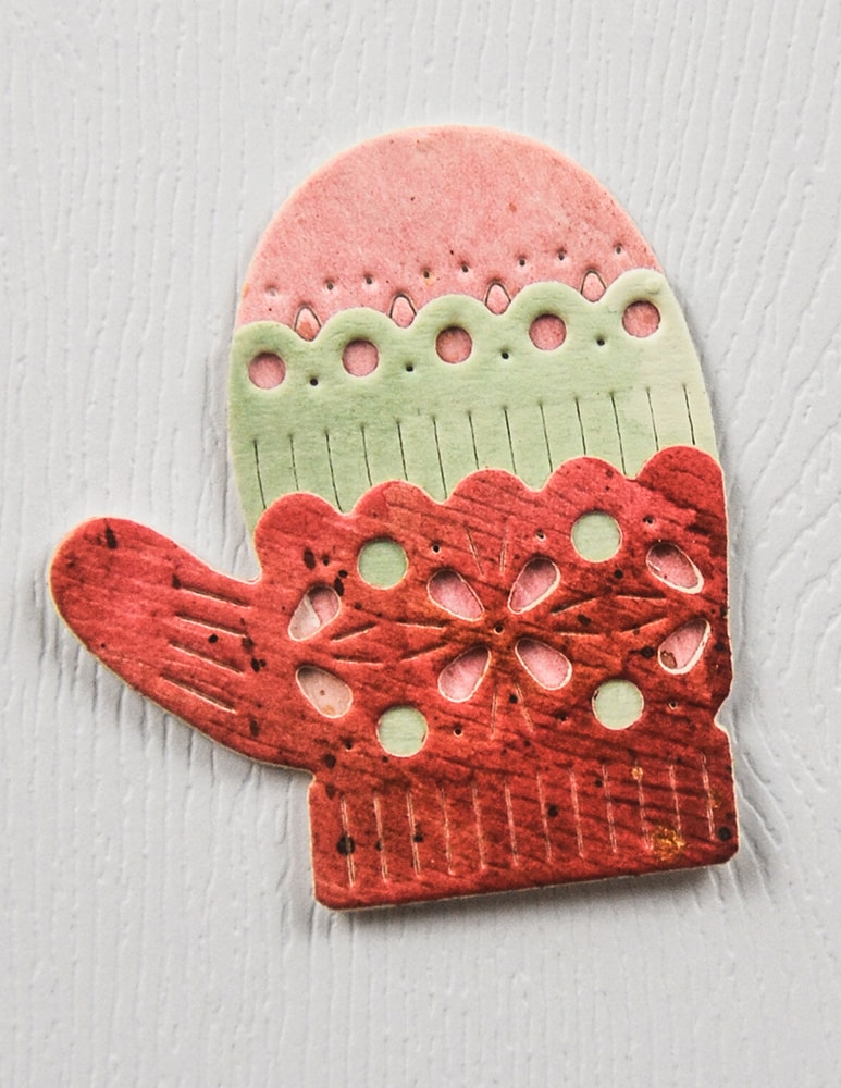 Poppy Stamps 2760 Nordic Cozy Mitten craft die
