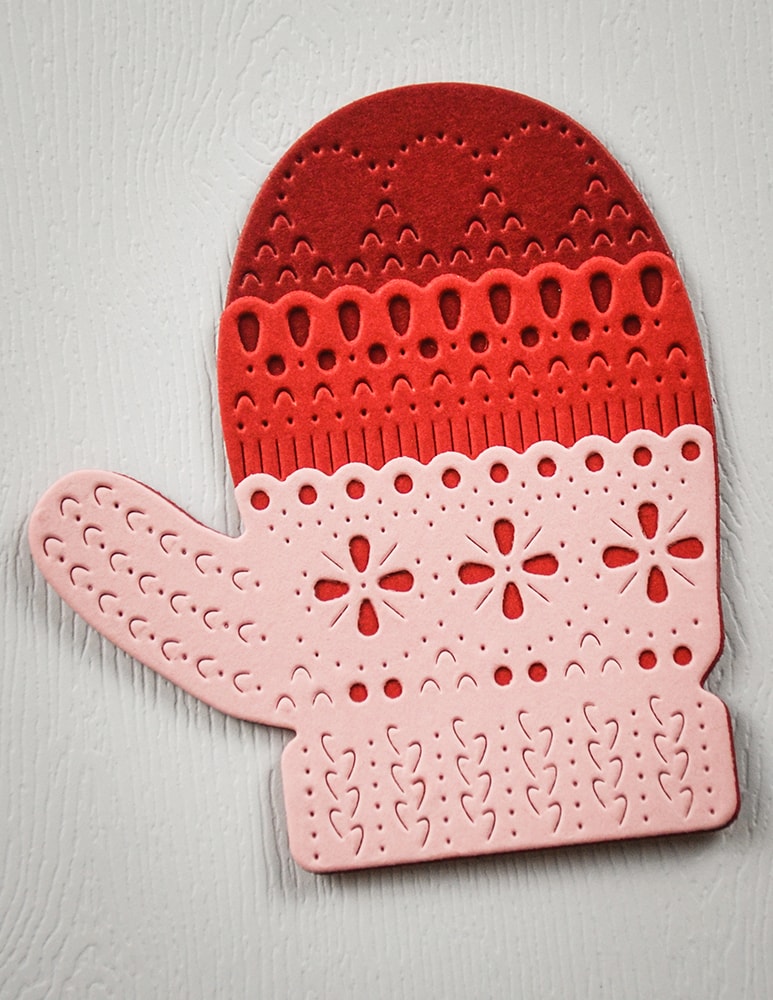 Poppy Stamps 2761 Nordic Large Mitten craft die