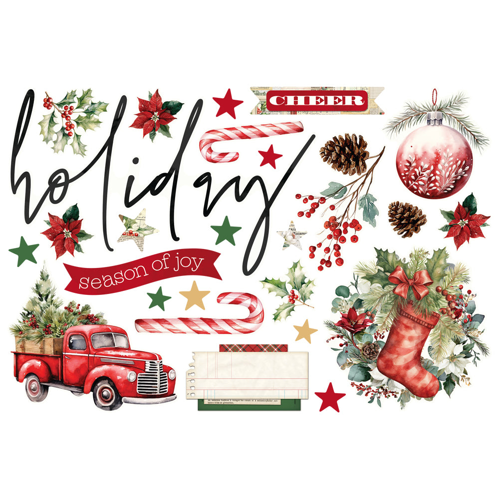 Simple Stories Simple Vintage Old-Fashioned Christmas Simple Pages Page Pieces 27633
