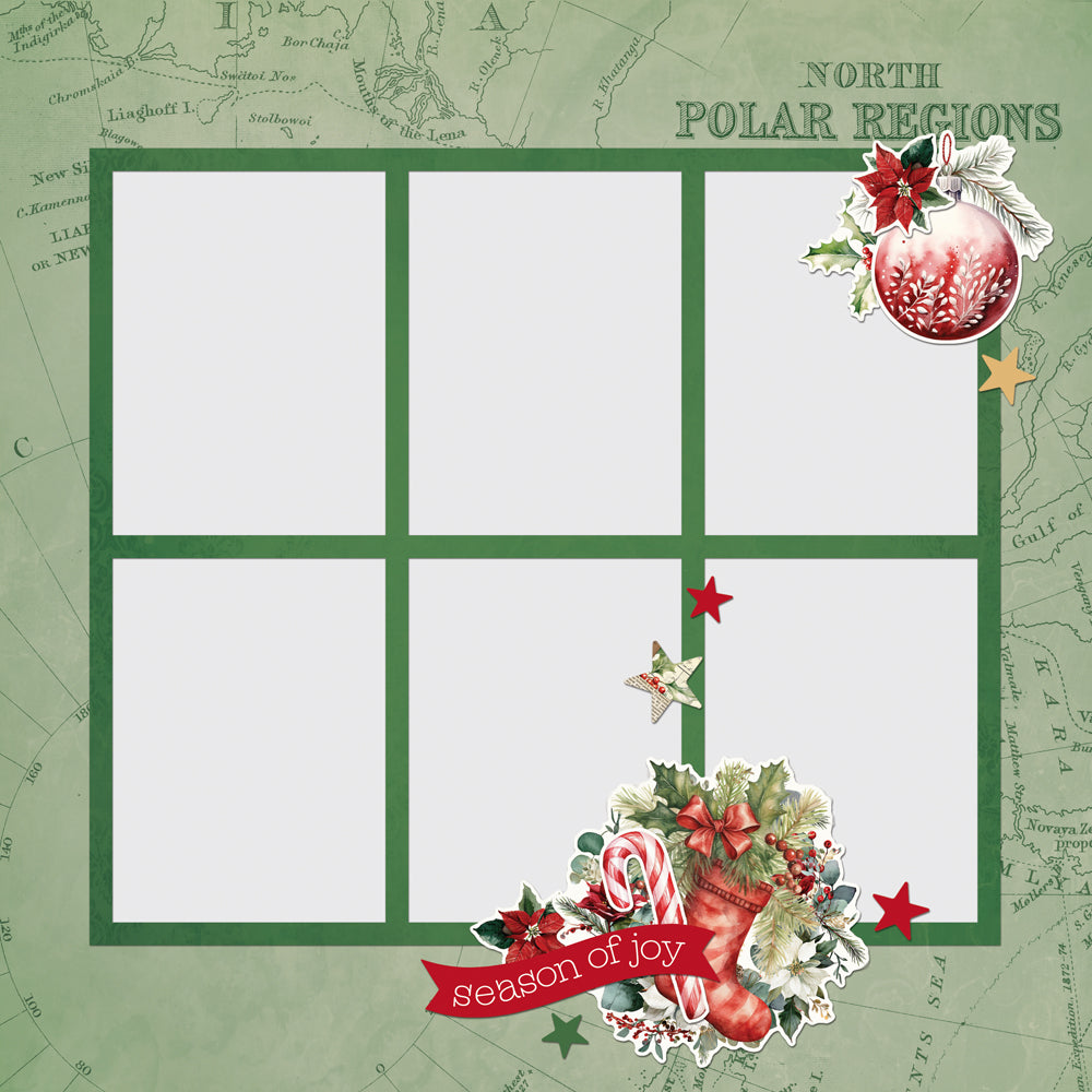 Simple Stories Simple Vintage Old-Fashioned Christmas Simple Pages Page Pieces 27633