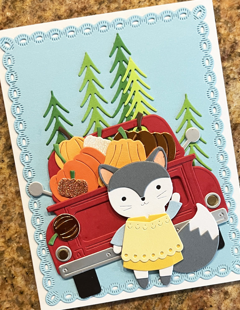 Poppy Stamps Nordic Waving Fox Craft Die - 2786