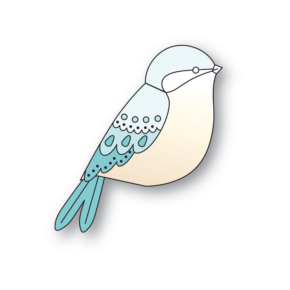 Poppy Stamps Nordic Valley Bird Craft Die - 2804