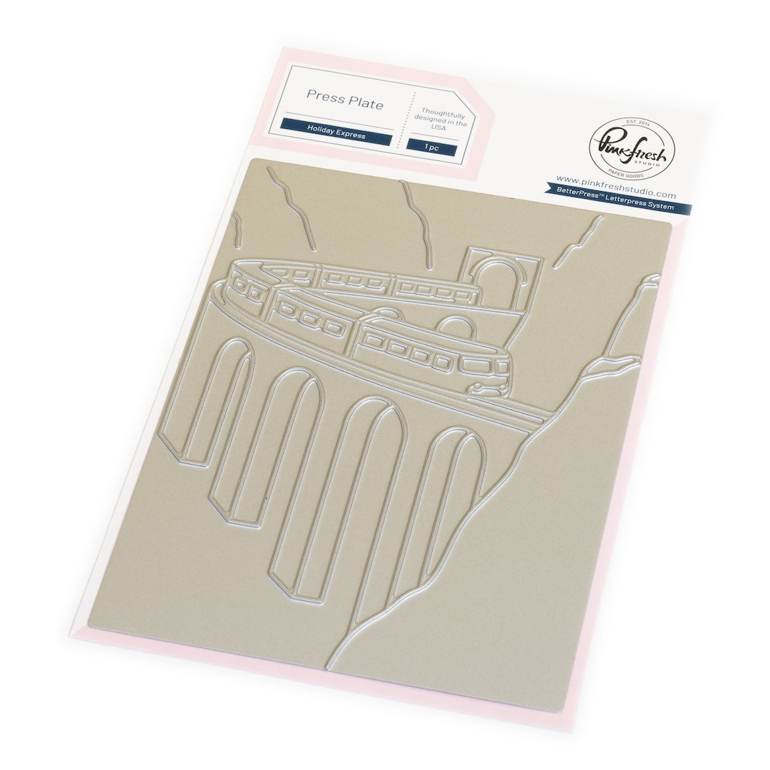 Pinkfresh Studio Holiday Express press plate