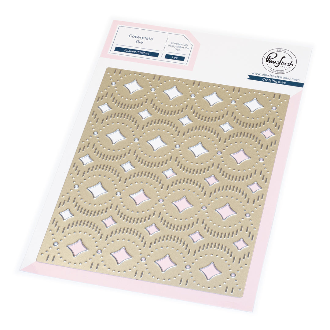 Pinkfresh Studio Sparkle Stitches coverplate die – Auzz Trinklets N Krafts