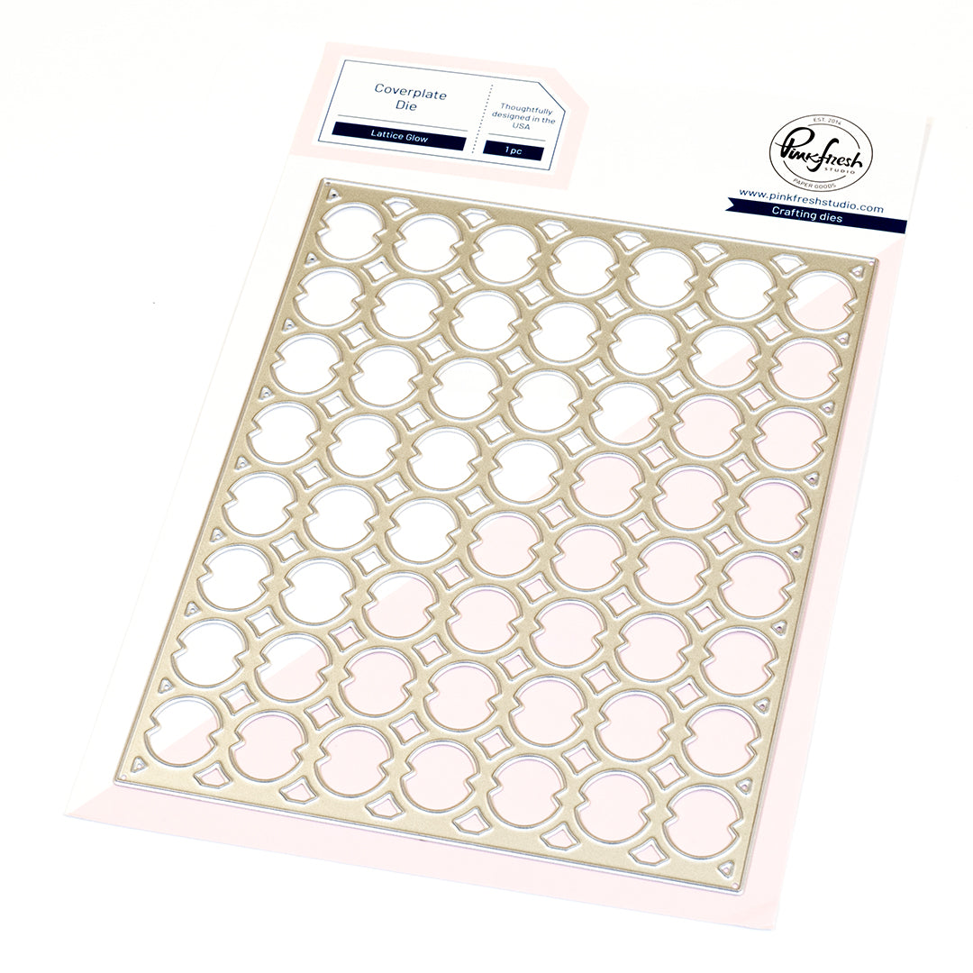 Pinkfresh Studio Lattice Glow coverplate die