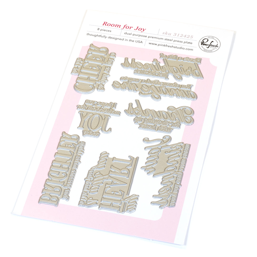 Pinkfresh Studio Room for Joy press plate