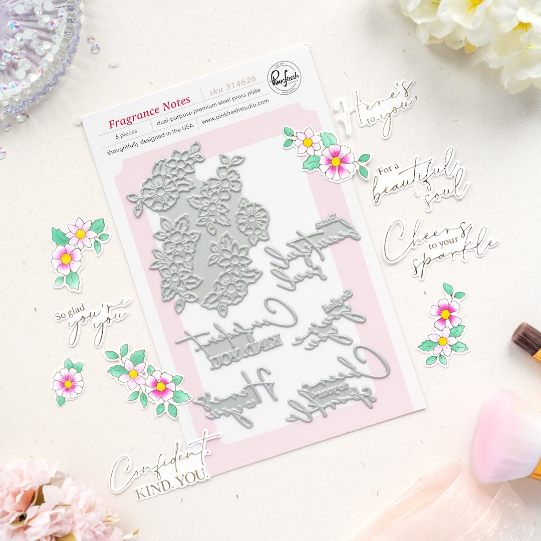 Pinkfresh Studio Fragrance Notes Press Plate