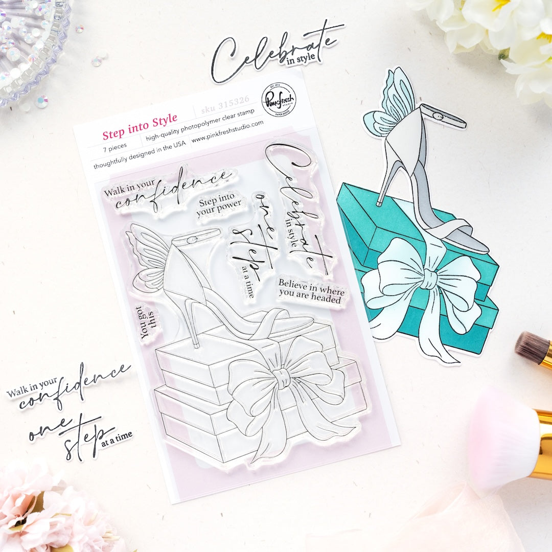 Pinkfresh Studio Step into Style Stamp, Die & Stencil Bundle
