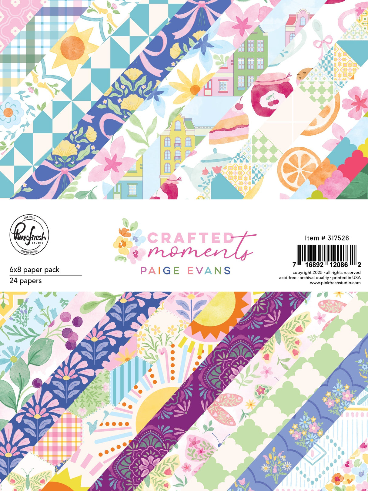 Pinkfresh Studio Crafted Moments: 6x8 Paper Pack
