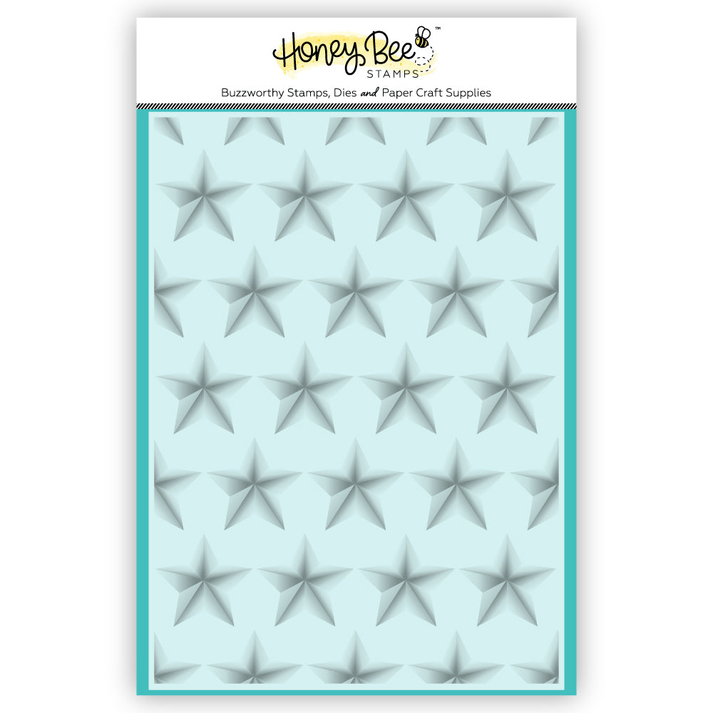 Honey Bee Star Spangled 3D Embossing Folder
