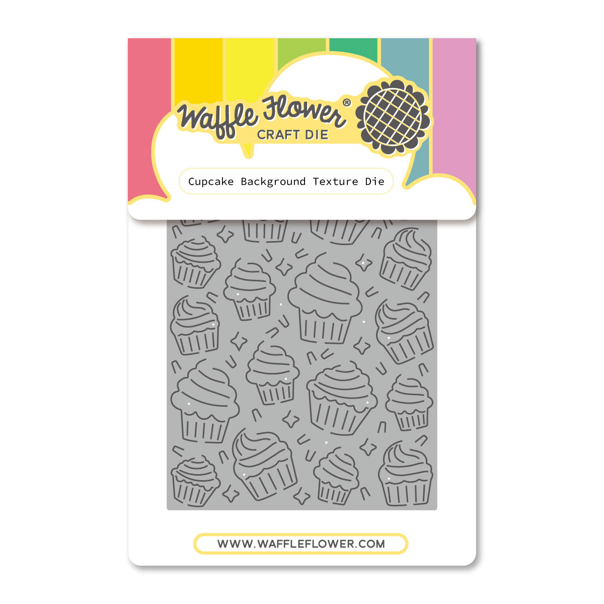 Waffle Flower Cupcake Background Texture Die - 421978