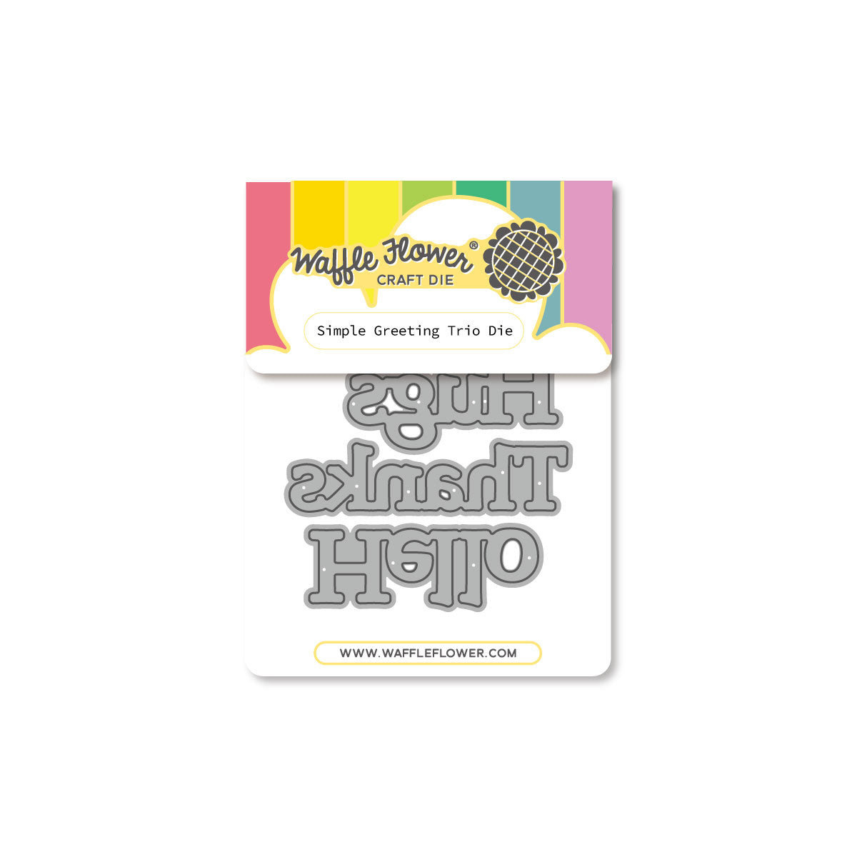 Waffle Flower Simple Greetings Trio Die - 422196