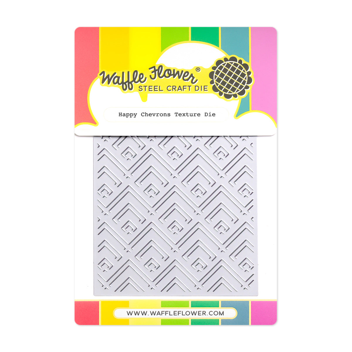 Waffle Flower Craft Happy Chevrons Texture Die