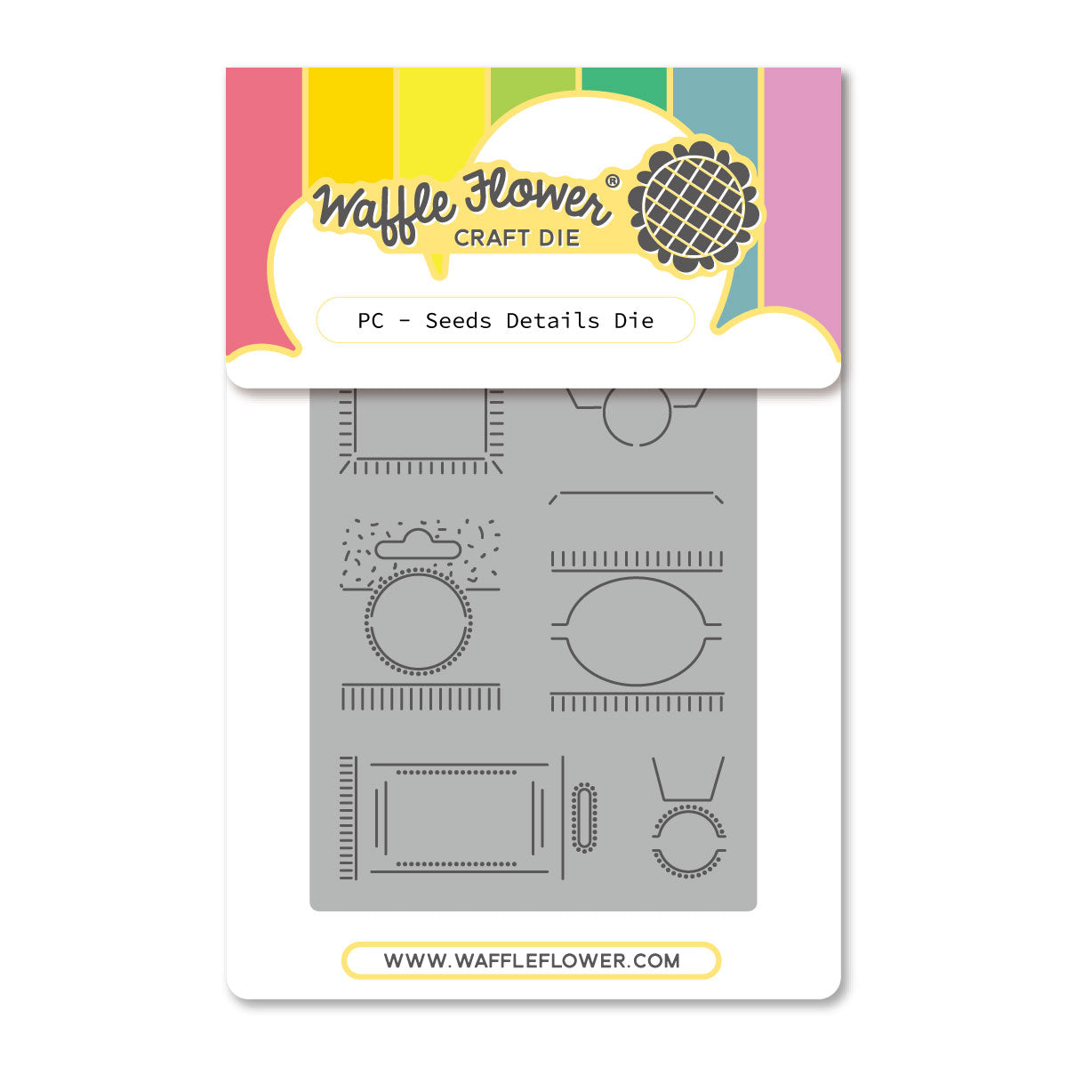 Waffle Flower Craft Postage Collage Seeds Details Die