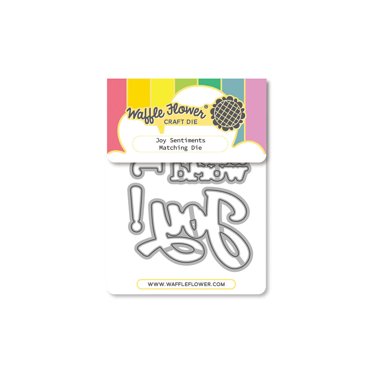 Waffle Flower Joy Sentiments Stamp Set & Die Bundle