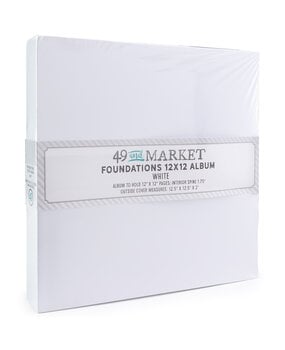 49 & Market Foundations 12x12 Album - White - FA-36695