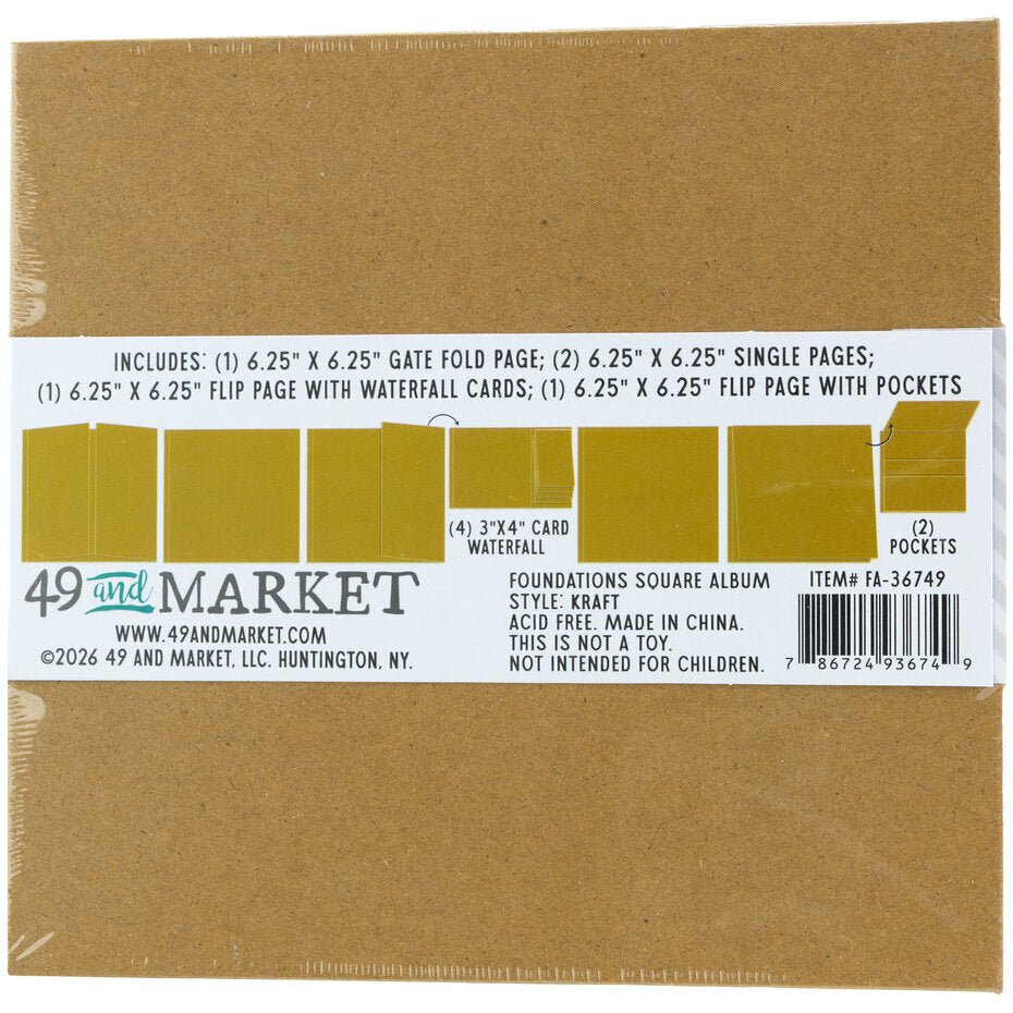 49 & Market Foundations Square Album - Kraft - FA-36749