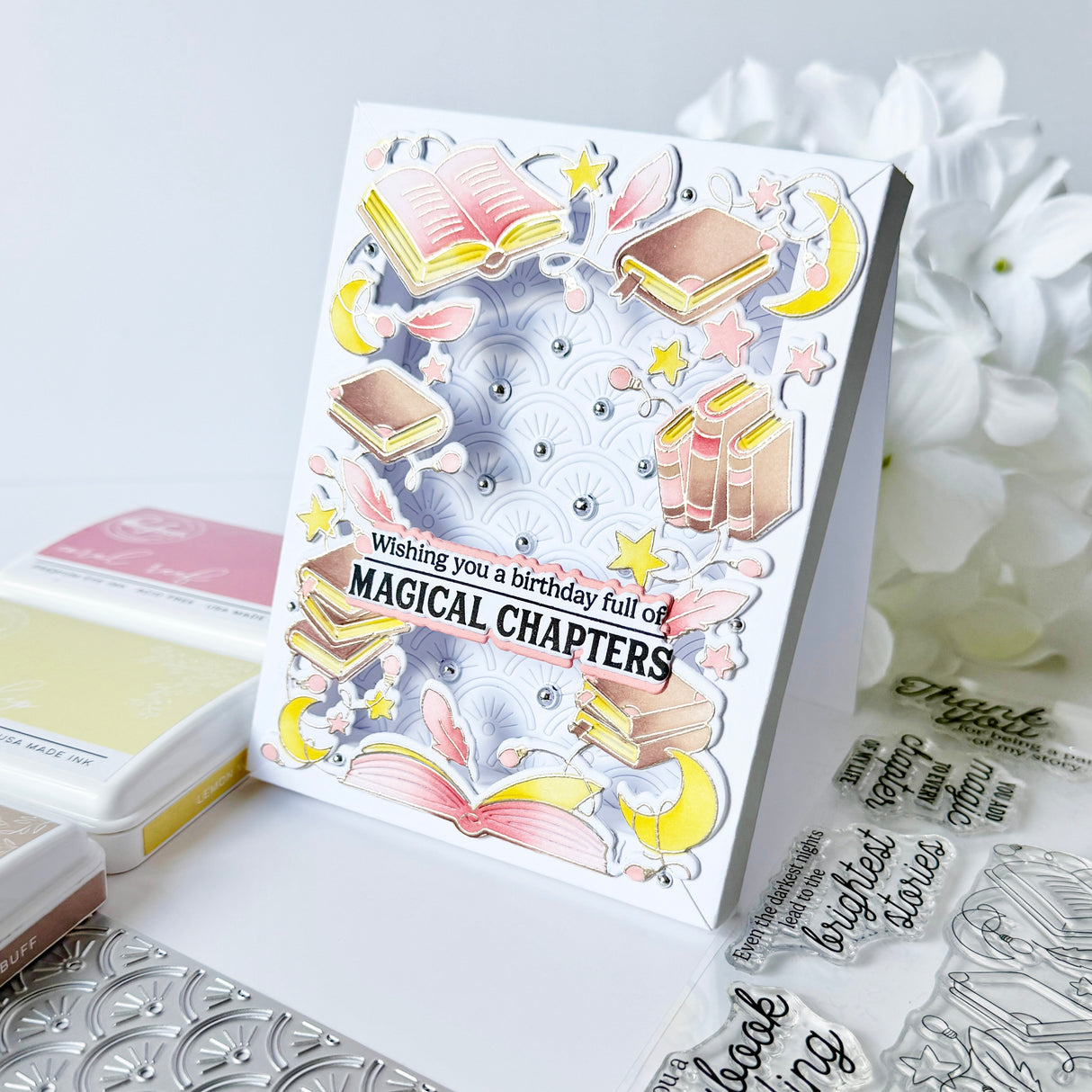 Pinkfresh Studio Twilight Tales stamp, Stencil & Die Bundle