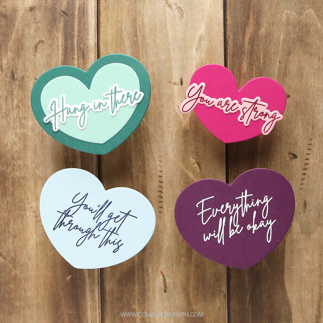 Concord & 9th KW Everything Will Be Okay Stamp Set / Die Bundle