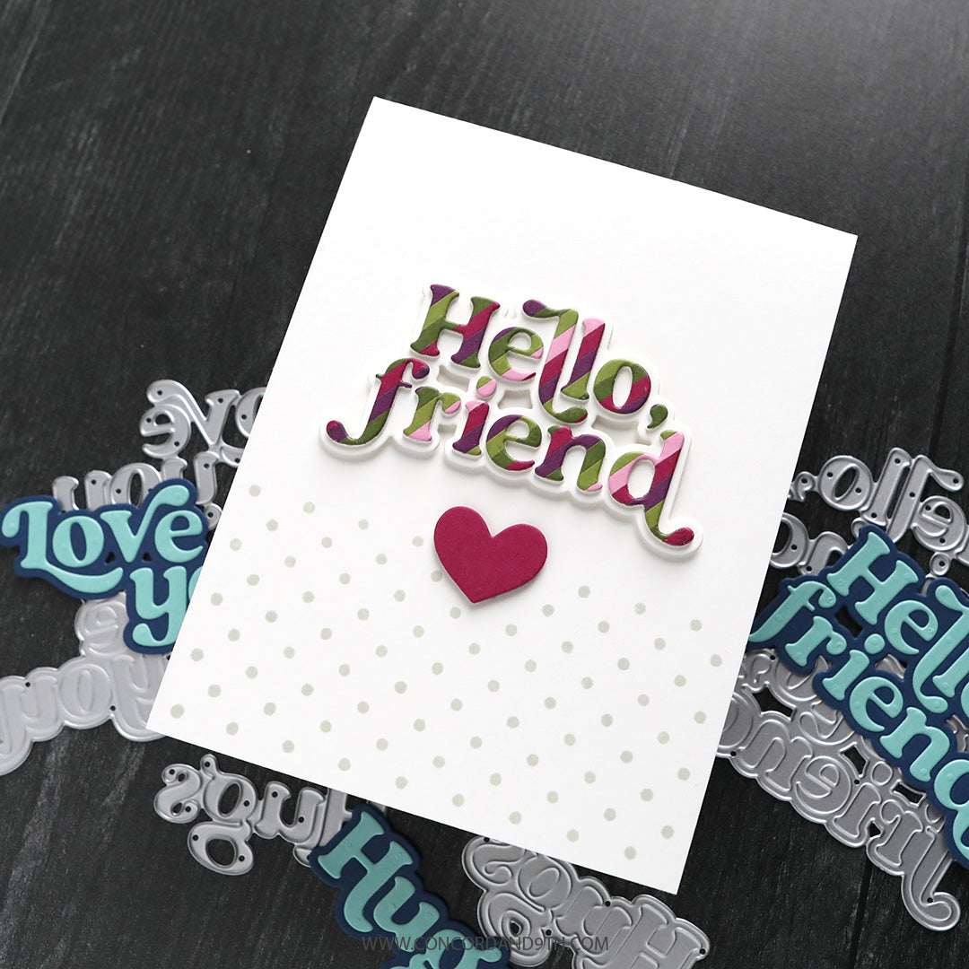 Concord & 9th KW Love Hugs Hello Dies
