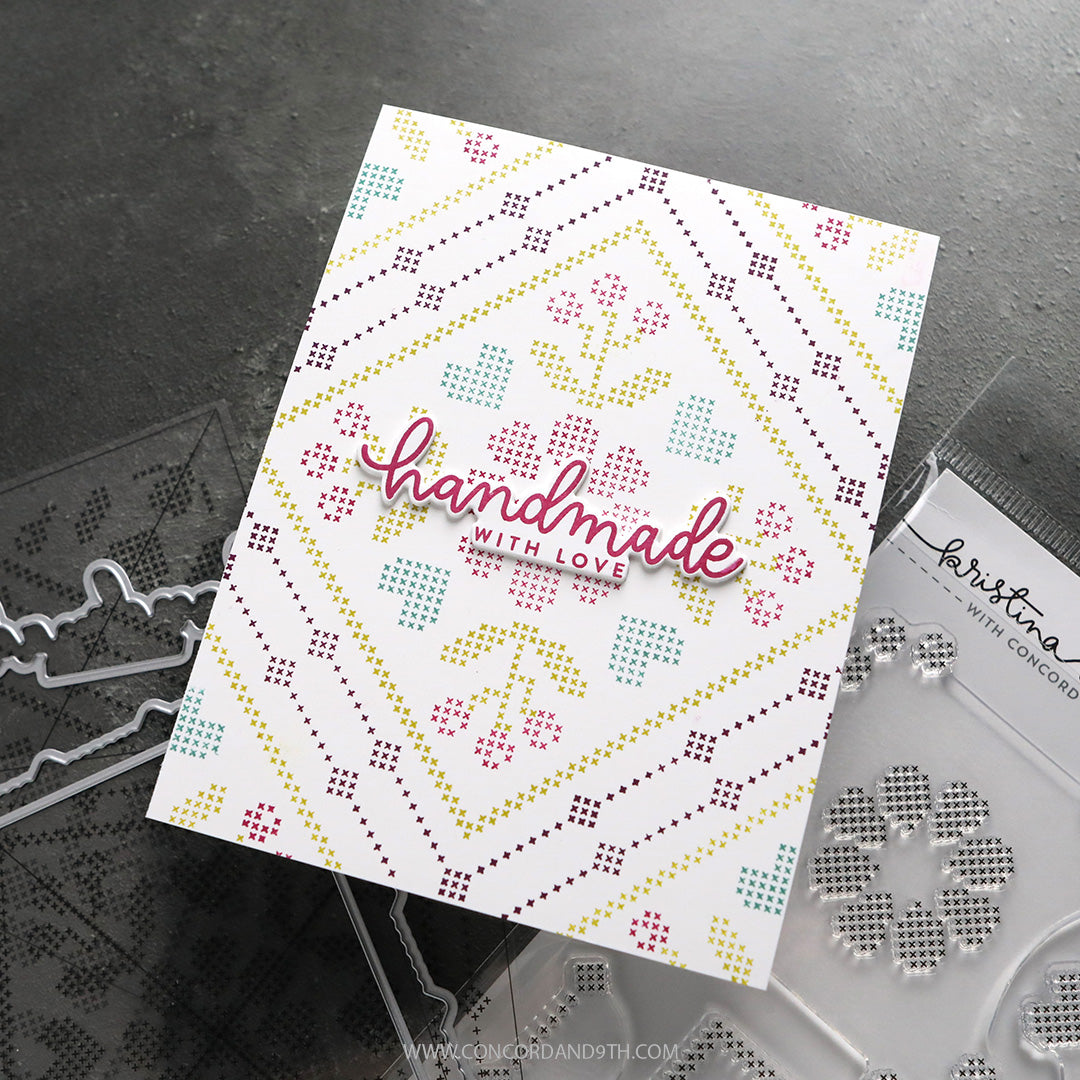 Concord & 9th KW Handmade With Love Stamp Set & Die (6 x 8)