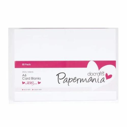 Papermania Cards & Envelopes A6 White (50pk) (PMA 150600)