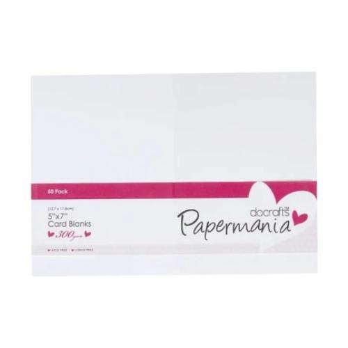 Papermania Cards & Envelopes 5x7 Inch White (50pk) (PMA 150630)