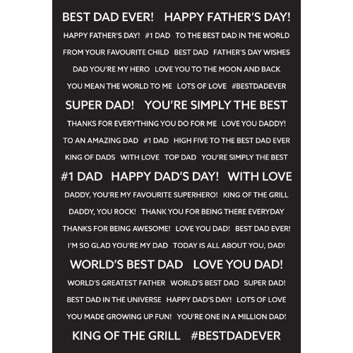 Creative Expressions Wordies Sentiment Sheets Best Dad