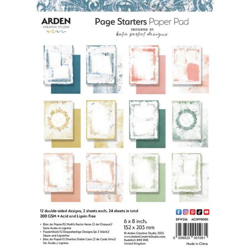 Arden Creative Studio Page Starters 6in x 8in Paper Pad