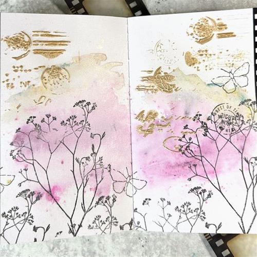 Arden Creative Studio Maker Series Wispy Stems 4in x 8in Clear Stamp Set