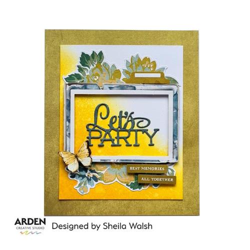 Arden Creative Studio Sentiment Series Stacked Let's Party-Craft Die