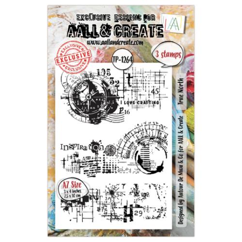 Aall and Create Celestial Marks A7 Stamp Set True North (AALL-TP-1264)