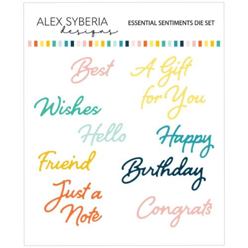 Alex Syberia Designs Essential Sentiments Die Set ASD-D-189