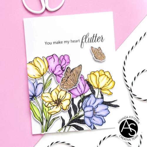 Alex Syberia Designs Tulips in Bloom Stamp Set ASD-STA-194