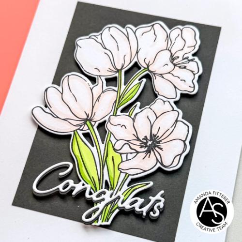 Alex Syberia Designs Tulips in Bloom Die Set ASD-CD-194