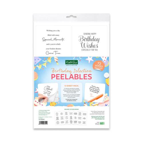 Katy Sue Designs Birthday Selection Peelables (72 pcs) (06-10036BSP)