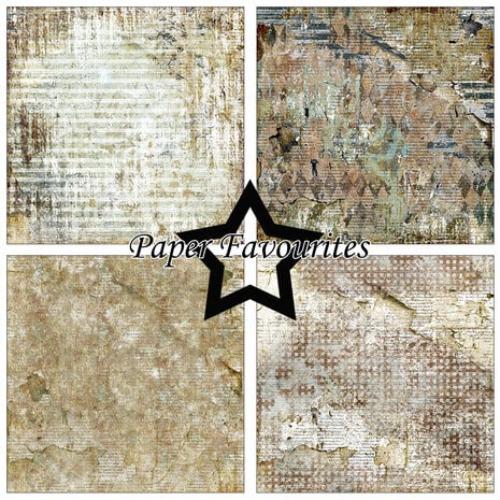 Paper Favourites Grunge 6x6 Inch Paper Pack (PF518)