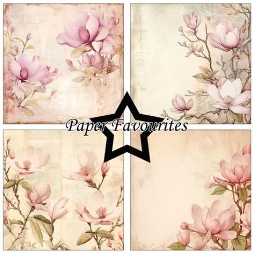 Paper Favourites Pink Magnolia 6x6 Inch Paper Pad (PF530)