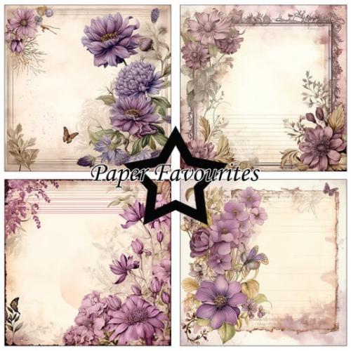 Paper Favourites Vintage Mauve 6x6 Inch Paper Pad (PF534)