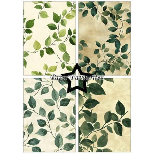 Paper Favourites Green Leaves A5 Paper Pad (PFA175)