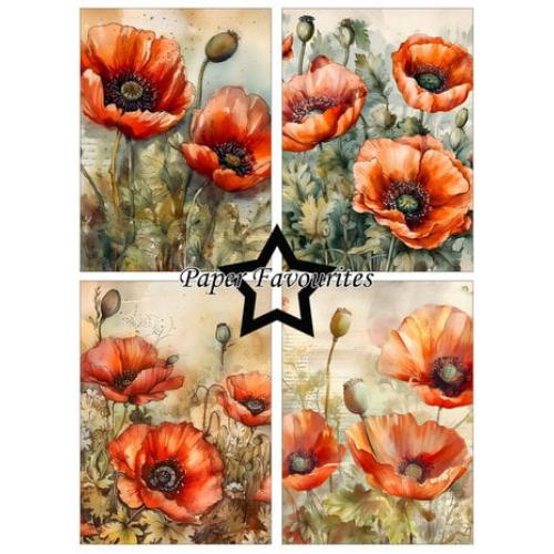 Paper Favourites Poppy A6 Paper Pad (PFA574)