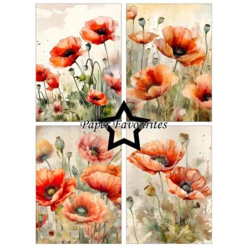 Paper Favourites Poppy A6 Paper Pad (PFA574)