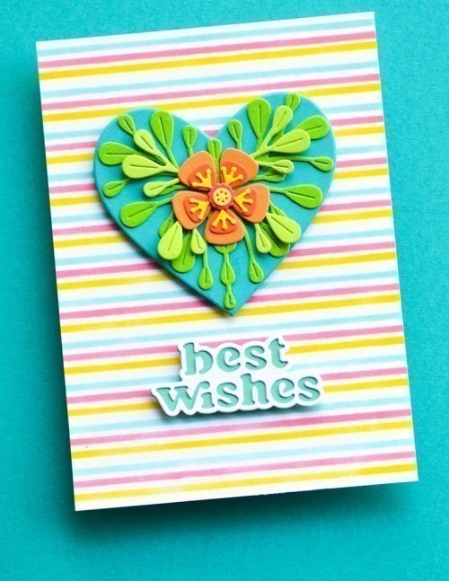 Birch Press Design Block Print Garden Heart