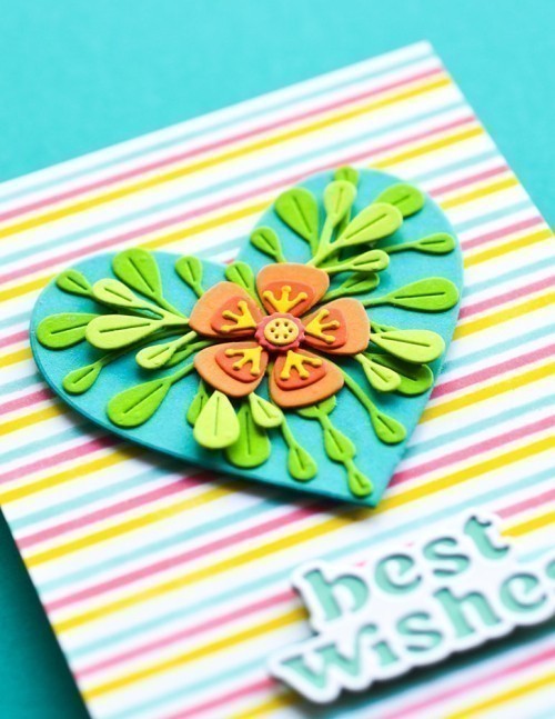 Birch Press Design Block Print Garden Heart