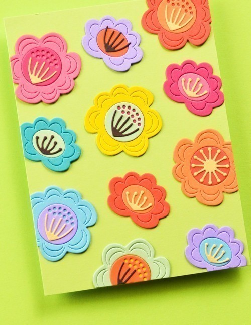 Birch Press Design Block Print Fun Floral