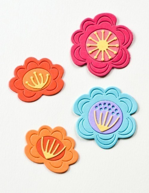 Birch Press Design Block Print Fun Floral