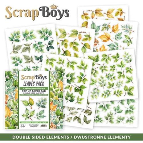 ScrapBoys Leaves Pack 6x6 Inch Pop Up Paper Pad (SB-LEPA-01)