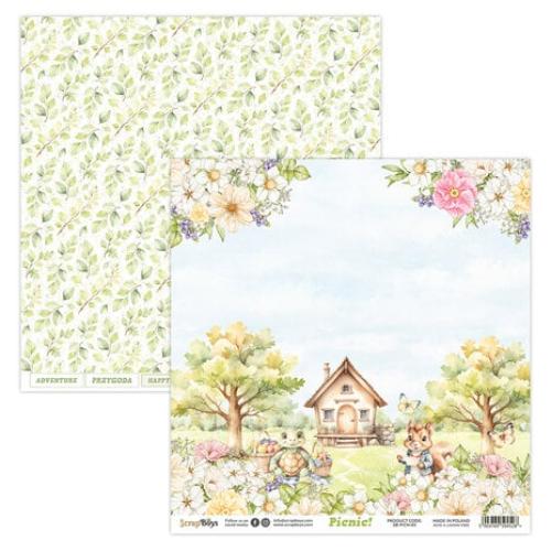 ScrapBoys Picnic! 12x12 Inch Paper Pad (SB-PICN-08)