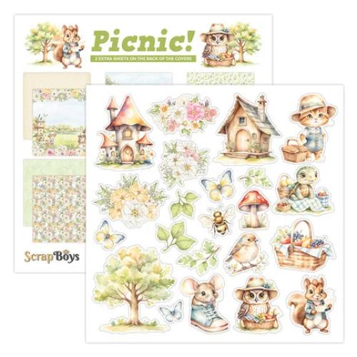 ScrapBoys Picnic! 8x8 Inch Paper Pad (SB-PICN-10)