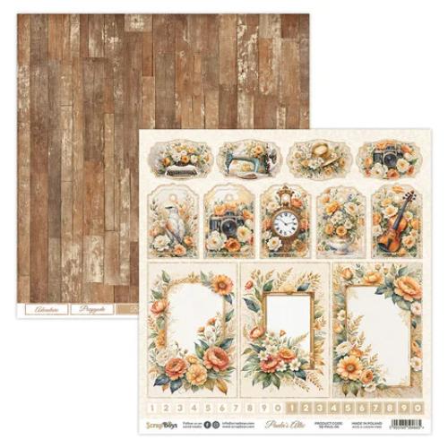 ScrapBoys Paula's Attic 12x12 Inch Paper Pad (SB-PAUL-08)